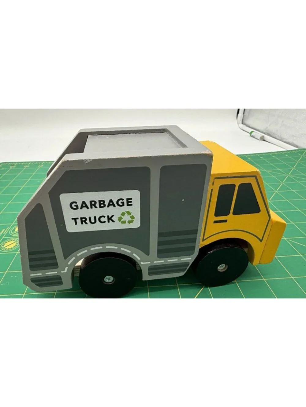 Wooden Garbage Truck READ!